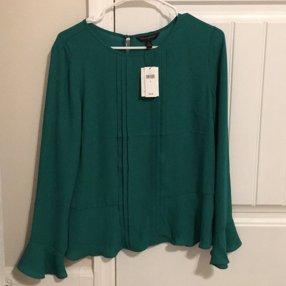 NWT Banana Republic Green Blouse